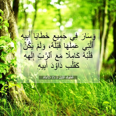 Picture 07 - اَلْمُلُوكِ ٱلْأَوَّلُ 15:3 AVD - وَسَارَ فِي جَمِيعِ - Bible Verse Picture