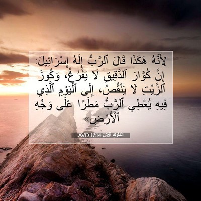 Picture 07 - اَلْمُلُوكِ ٱلْأَوَّلُ 17:14 AVD - لِأَنَّهُ هَكَذَا قَالَ - Bible Verse Picture