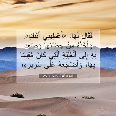 Picture 07 - اَلْمُلُوكِ ٱلْأَوَّلُ 17:19 AVD - فَقَالَ لَهَا: «أَعْطِينِي - Bible Verse Picture