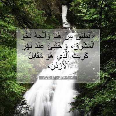 Picture 07 - اَلْمُلُوكِ ٱلْأَوَّلُ 17:3 AVD - «ٱنْطَلِقْ مِنْ هُنَا - Bible Verse Picture
