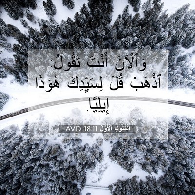 Picture 07 - اَلْمُلُوكِ ٱلْأَوَّلُ 18:11 AVD - وَٱلْآنَ أَنْتَ تَقُولُ: - Bible Verse Picture