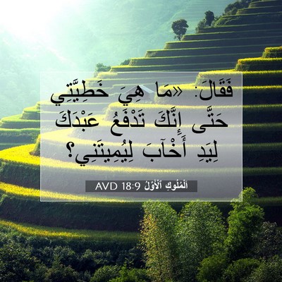 Picture 07 - اَلْمُلُوكِ ٱلْأَوَّلُ 18:9 AVD - فَقَالَ: «مَا هِيَ - Bible Verse Picture