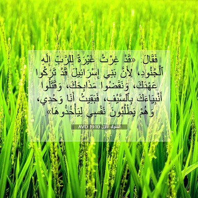 Picture 07 - اَلْمُلُوكِ ٱلْأَوَّلُ 19:10 AVD - فَقَالَ: «قَدْ غِرْتُ - Bible Verse Picture