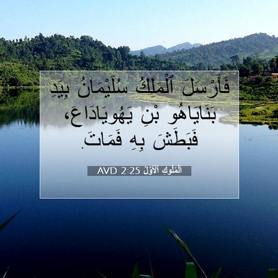 Picture 07 - اَلْمُلُوكِ ٱلْأَوَّلُ 2:25 AVD - فَأَرْسَلَ ٱلْمَلِكُ - Bible Verse Picture