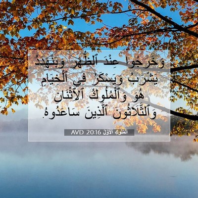 Picture 07 - اَلْمُلُوكِ ٱلْأَوَّلُ 20:16 AVD - وَخَرَجُوا عِنْدَ - Bible Verse Picture