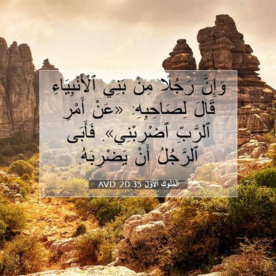 Picture 07 - اَلْمُلُوكِ ٱلْأَوَّلُ 20:35 AVD - وَإِنَّ رَجُلًا مِنْ بَنِي - Bible Verse Picture