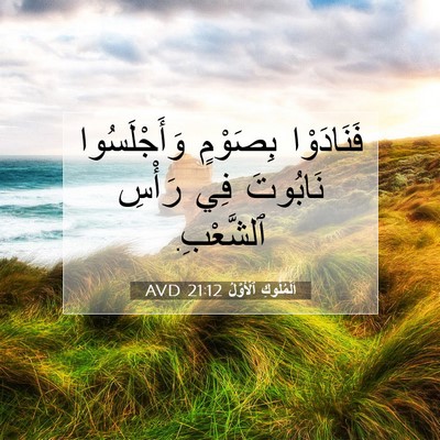 Picture 07 - اَلْمُلُوكِ ٱلْأَوَّلُ 21:12 AVD - فَنَادَوْا بِصَوْمٍ - Bible Verse Picture