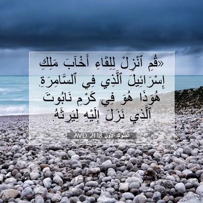 Picture 07 - اَلْمُلُوكِ ٱلْأَوَّلُ 21:18 AVD - «قُمِ ٱنْزِلْ لِلِقَاءِ - Bible Verse Picture