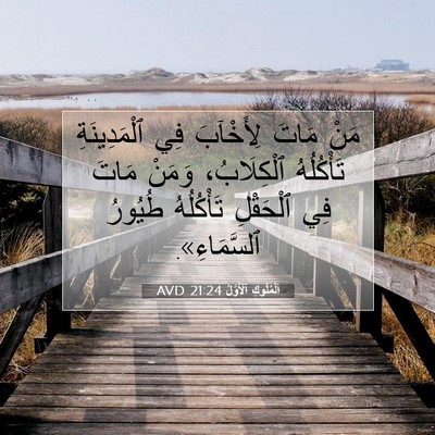 Picture 07 - اَلْمُلُوكِ ٱلْأَوَّلُ 21:24 AVD - مَنْ مَاتَ لِأَخْآبَ فِي - Bible Verse Picture