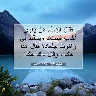 Picture 07 - اَلْمُلُوكِ ٱلْأَوَّلُ 22:20 AVD - فَقَالَ ٱلرَّبُّ: مَنْ - Bible Verse Picture