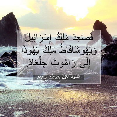 Picture 07 - اَلْمُلُوكِ ٱلْأَوَّلُ 22:29 AVD - فَصَعِدَ مَلِكُ - Bible Verse Picture