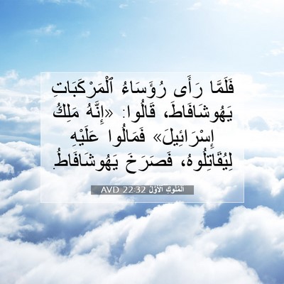 Picture 07 - اَلْمُلُوكِ ٱلْأَوَّلُ 22:32 AVD - فَلَمَّا رَأَى رُؤَسَاءُ - Bible Verse Picture