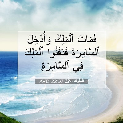 Picture 07 - اَلْمُلُوكِ ٱلْأَوَّلُ 22:37 AVD - فَمَاتَ ٱلْمَلِكُ - Bible Verse Picture