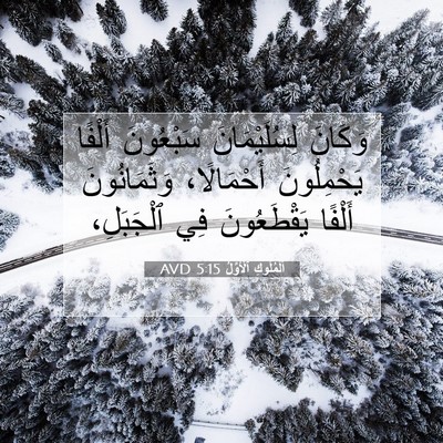 Picture 07 - اَلْمُلُوكِ ٱلْأَوَّلُ 5:15 AVD - وَكَانَ لِسُلَيْمَانَ - Bible Verse Picture