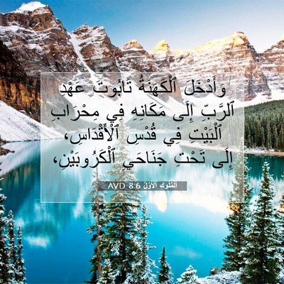 Picture 07 - اَلْمُلُوكِ ٱلْأَوَّلُ 8:6 AVD - وَأَدْخَلَ ٱلْكَهَنَةُ - Bible Verse Picture