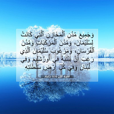 Picture 07 - اَلْمُلُوكِ ٱلْأَوَّلُ 9:19 AVD - وَجَمِيعَ مُدُنِ - Bible Verse Picture