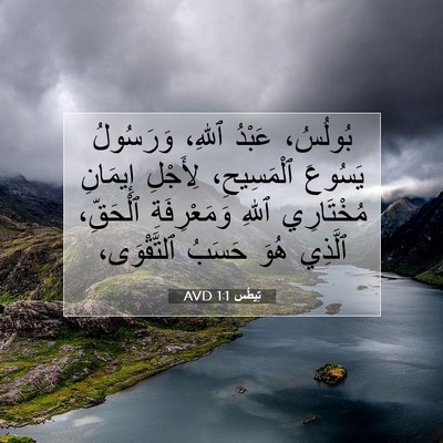 Picture 07 - تِيطُس 1:1 AVD - بُولُسُ، عَبْدُ ٱللهِ، - Bible Verse Picture