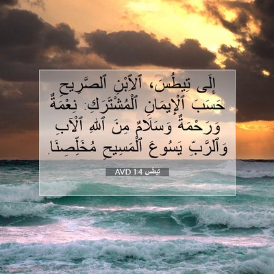 Picture 07 - تِيطُس 1:4 AVD - إِلَى تِيطُسَ، ٱلِٱبْنِ - Bible Verse Picture