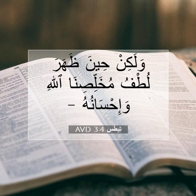Picture 07 - تِيطُس 3:4 AVD - وَلَكِنْ حِينَ ظَهَرَ - Bible Verse Picture