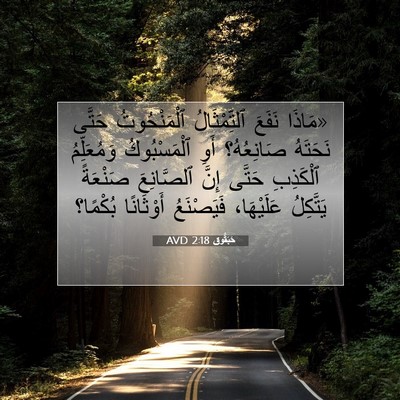 Picture 07 - حَبَقُّوق 2:18 AVD - «مَاذَا نَفَعَ - Bible Verse Picture