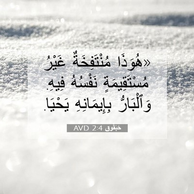 Picture 07 - حَبَقُّوق 2:4 AVD - «هُوَذَا مُنْتَفِخَةٌ - Bible Verse Picture