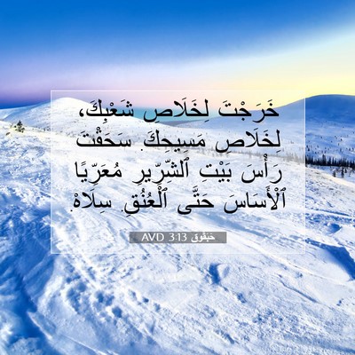 Picture 07 - حَبَقُّوق 3:13 AVD - خَرَجْتَ لِخَلَاصِ - Bible Verse Picture