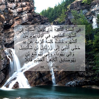 Picture 07 - حَجَّي 1:1 AVD - فِي ٱلسَّنَةِ - Bible Verse Picture
