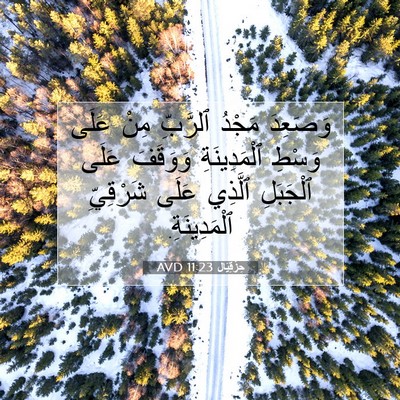 Picture 07 - حِزْقِيَال 11:23 AVD - وَصَعِدَ مَجْدُ ٱلرَّبِّ - Bible Verse Picture