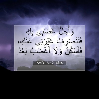 Picture 07 - حِزْقِيَال 16:42 AVD - وَأُحِلُّ غَضَبِي بِكِ - Bible Verse Picture