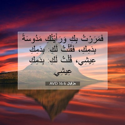 Picture 07 - حِزْقِيَال 16:6 AVD - فَمَرَرْتُ بِكِ - Bible Verse Picture