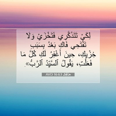 Picture 07 - حِزْقِيَال 16:63 AVD - لِكَيْ تَتَذَكَّرِي - Bible Verse Picture
