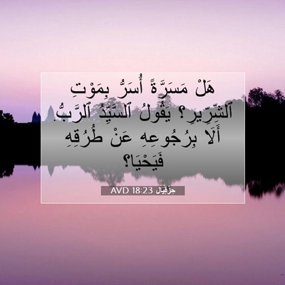 Picture 07 - حِزْقِيَال 18:23 AVD - هَلْ مَسَرَّةً أُسَرُّ - Bible Verse Picture