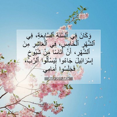 Picture 07 - حِزْقِيَال 20:1 AVD - وَكَانَ فِي ٱلسَّنَةِ - Bible Verse Picture