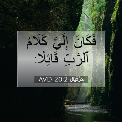 Picture 07 - حِزْقِيَال 20:2 AVD - فَكَانَ إِلَيَّ كَلَامُ - Bible Verse Picture