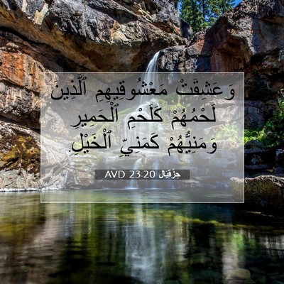 Picture 07 - حِزْقِيَال 23:20 AVD - وَعَشِقَتْ مَعْشُوقِيهِمِ - Bible Verse Picture