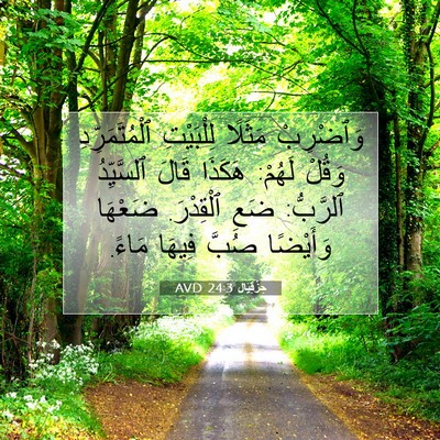 Picture 07 - حِزْقِيَال 24:3 AVD - وَٱضْرِبْ مَثَلًا - Bible Verse Picture