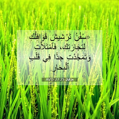 Picture 07 - حِزْقِيَال 27:25 AVD - «سُفُنُ تَرْشِيشَ - Bible Verse Picture