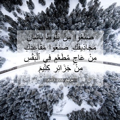 Picture 07 - حِزْقِيَال 27:6 AVD - صَنَعُوا مِنْ بَلُّوطِ - Bible Verse Picture