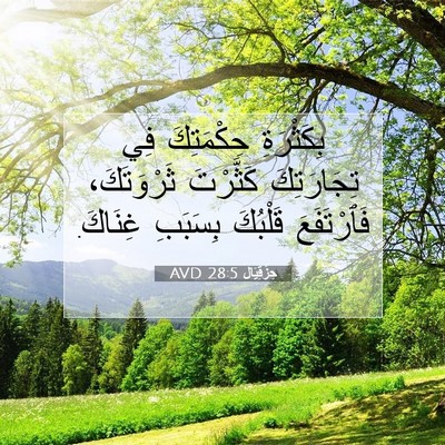 Picture 07 - حِزْقِيَال 28:5 AVD - بِكَثْرَةِ حِكْمَتِكَ فِي - Bible Verse Picture