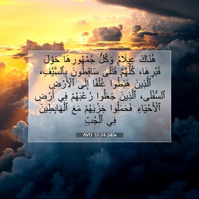 Picture 07 - حِزْقِيَال 32:24 AVD - هُنَاكَ عِيلَامُ وَكُلُّ - Bible Verse Picture