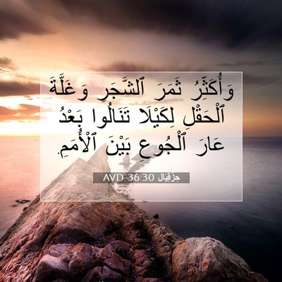 Picture 07 - حِزْقِيَال 36:30 AVD - وَأُكَثِّرُ ثَمَرَ - Bible Verse Picture