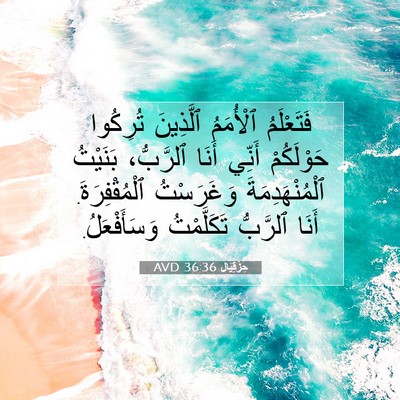 Picture 07 - حِزْقِيَال 36:36 AVD - فَتَعْلَمُ ٱلْأُمَمُ - Bible Verse Picture