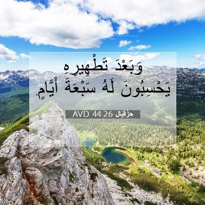 Picture 07 - حِزْقِيَال 44:26 AVD - وَبَعْدَ تَطْهِيرِهِ - Bible Verse Picture