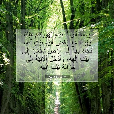 Picture 07 - دَانِيآل 1:2 AVD - وَسَلَّمَ ٱلرَّبُّ - Bible Verse Picture