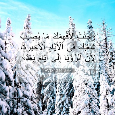 Picture 07 - دَانِيآل 10:14 AVD - وَجِئْتُ لِأُفْهِمَكَ مَا - Bible Verse Picture