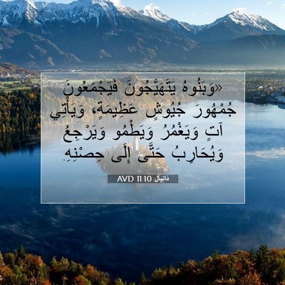 Picture 07 - دَانِيآل 11:10 AVD - «وَبَنُوهُ يَتَهَيَّجُونَ - Bible Verse Picture