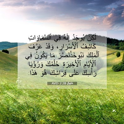 Picture 07 - دَانِيآل 2:28 AVD - لَكِنْ يُوجَدُ إِلَهٌ فِي - Bible Verse Picture