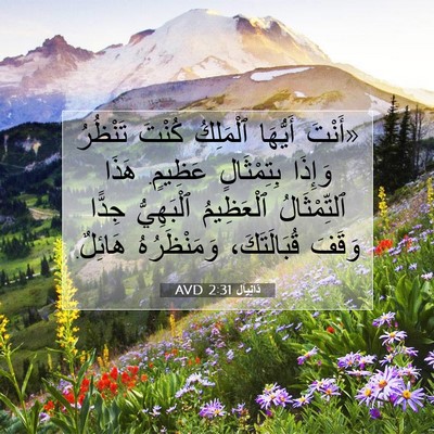 Picture 07 - دَانِيآل 2:31 AVD - «أَنْتَ أَيُّهَا - Bible Verse Picture