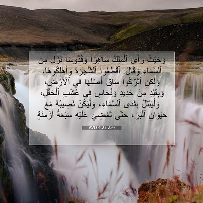 Picture 07 - دَانِيآل 4:23 AVD - وَحَيْثُ رَأَى ٱلْمَلِكُ - Bible Verse Picture