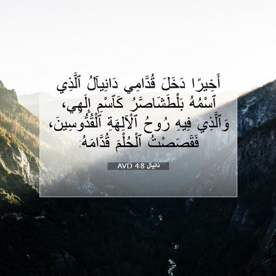 Picture 07 - دَانِيآل 4:8 AVD - أَخِيرًا دَخَلَ قُدَّامِي - Bible Verse Picture